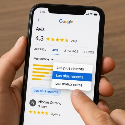Example of a Google My Business profile with positive reviews